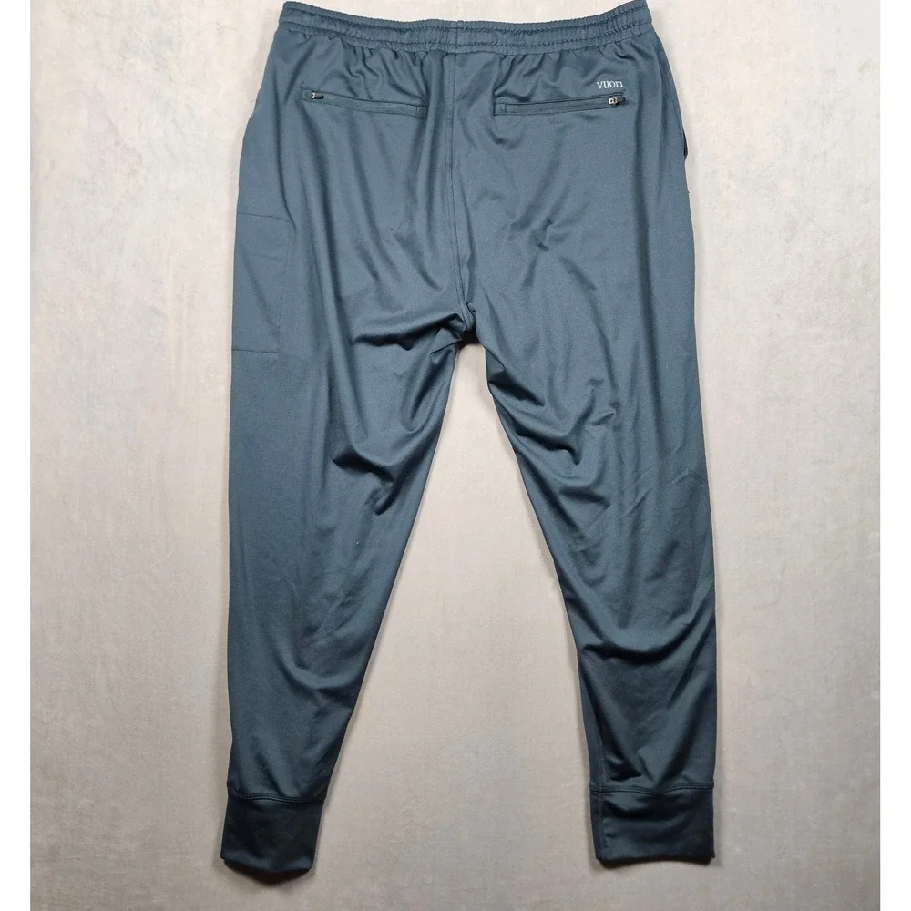 Vuori Sunday Performance Joggers Mens XXL Blue Athletic Zip Pocket Sweatpants